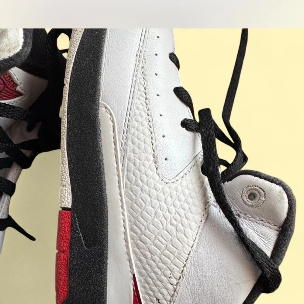 Toddler Jordan 2 White and Red Sneakers size 10c